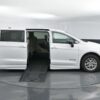 White Chrysler Pacifica with BraunAbility Side Entry Automatic Fold Out conversion