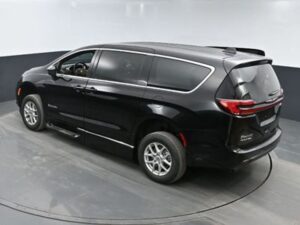 Black Chrysler Pacifica with BraunAbility Side Entry Automatic Fold Out conversion