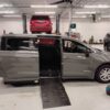 Grey Chrysler Pacifica with Driverge Side Entry Automatic Fold Out conversion