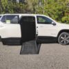 White Chevrolet Traverse with BraunAbility Side Entry Automatic In Floor conversion