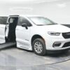 White Chrysler Pacifica with BraunAbility Side Entry Automatic Fold Out conversion