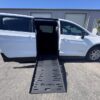 White Chrysler Pacifica with BraunAbility Side Entry Manual Fold Out conversion