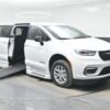 White Chrysler Pacifica with BraunAbility Side Entry Automatic In Floor conversion