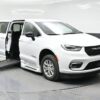 White Chrysler Pacifica with BraunAbility Side Entry Automatic Fold Out conversion