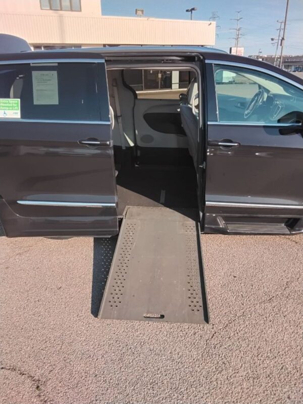 Black Chrysler Pacifica with Rollx Side Entry Automatic Fold Out conversion