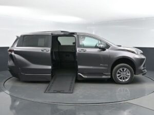 Grey Toyota Sienna with BraunAbility Side Entry Automatic In Floor conversion