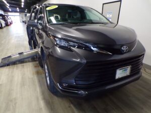 Grey Toyota Sienna with BraunAbility Side Entry Automatic Fold Out conversion