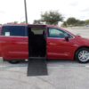 Red Chrysler Pacifica with Driverge Side Entry Automatic Fold Out conversion