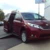 Red Toyota Sienna with Vantage Mobility Side Entry Automatic In Floor conversion