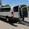 White Ford T350 with Other Rear Entry Automatic Fold Out conversion