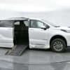 White Toyota Sienna with BraunAbility Side Entry Automatic Fold Out conversion