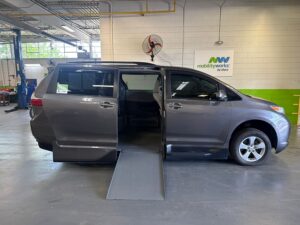 Grey Toyota Sienna with Vantage Mobility Side Entry Automatic In Floor conversion
