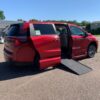 Red Honda Odyssey with Vantage Mobility Side Entry Automatic In Floor conversion