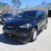 Black Chrysler Pacifica with BraunAbility Side Entry Automatic In Floor conversion