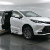 White Toyota Sienna with BraunAbility Side Entry Automatic Fold Out conversion
