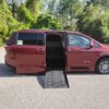 Red Toyota Sienna with BraunAbility Side Entry Automatic Fold Out conversion