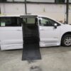 White Chrysler Voyager with BraunAbility Side Entry Automatic Fold Out conversion