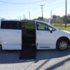 White Chrysler Voyager with Vantage Mobility Side Entry Manual In Floor conversion