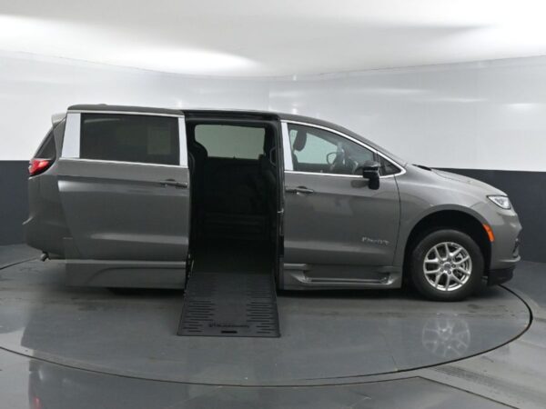 Grey Chrysler Pacifica with BraunAbility Side Entry Automatic Fold Out conversion