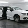 White Chrysler Pacifica with BraunAbility Side Entry Automatic Fold Out conversion