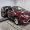 Red Chrysler Pacifica with Vantage Mobility Side Entry Automatic In Floor conversion