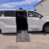 White Toyota Sienna with BraunAbility Side Entry Automatic Fold Out conversion