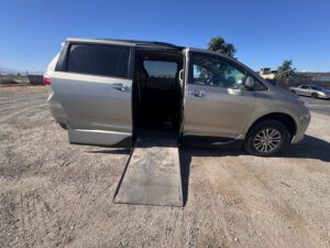 Gold Toyota Sienna with Vantage Mobility Side Entry Automatic In Floor conversion