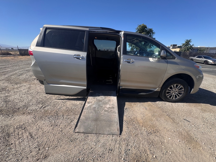 Gold Toyota Sienna with Vantage Mobility Side Entry Automatic In Floor conversion