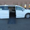 White Chrysler Voyager with BraunAbility Side Entry Automatic Fold Out conversion