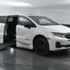 White Honda Odyssey with BraunAbility Side Entry Automatic In Floor conversion