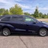 Blue Toyota Sienna with Driverge Rear Entry Manual Fold Out conversion