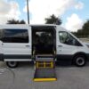 White Ford T250 with Other Side Entry Automatic Fold Out conversion