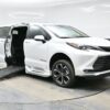White Toyota Sienna with BraunAbility Side Entry Automatic Fold Out conversion