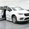 White Chrysler Pacifica with BraunAbility Side Entry Automatic Fold Out conversion