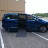 Blue Chrysler Pacifica with Vantage Mobility Side Entry Automatic In Floor conversion