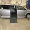 Silver Dodge Grand Caravan with Vantage Mobility Side Entry Automatic In Floor conversion