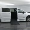 White Chrysler Voyager with BraunAbility Side Entry Automatic In Floor conversion