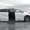 White Toyota Sienna with BraunAbility Side Entry Automatic In Floor conversion