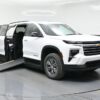 White Chevrolet Traverse with BraunAbility Side Entry Automatic In Floor conversion