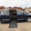 Blue Chrysler Pacifica with BraunAbility Side Entry Automatic In Floor conversion
