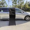 Silver Chrysler Pacifica with Adaptive Vans Side Entry Automatic Fold Out conversion