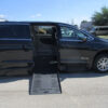 Black Chrysler Voyager with BraunAbility Side Entry Automatic Fold Out conversion