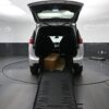 White Chrysler Voyager with BraunAbility Rear Entry Manual Fold Out conversion