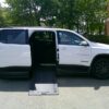 White Chevrolet Traverse with BraunAbility Side Entry Automatic In Floor conversion