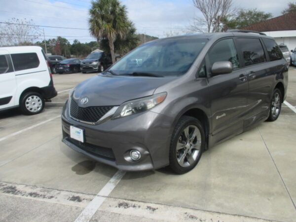 Grey Toyota Sienna with BraunAbility Side Entry Automatic Fold Out conversion