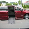Red Chrysler Voyager with BraunAbility Side Entry Automatic Fold Out conversion