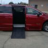 Red Chrysler Pacifica with BraunAbility Side Entry Automatic Fold Out conversion