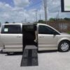 Gold Dodge Grand Caravan with Other Side Entry Manual Fold Out conversion