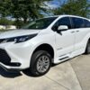 White Toyota Sienna with BraunAbility Side Entry Automatic In Floor conversion