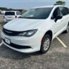 White Chrysler Voyager with BraunAbility Rear Entry Manual Fold Out conversion